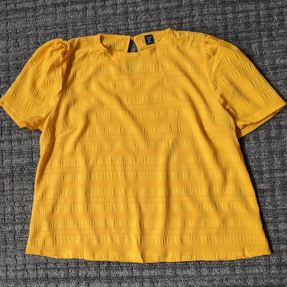 Sunflower Yellow Textured Blouse